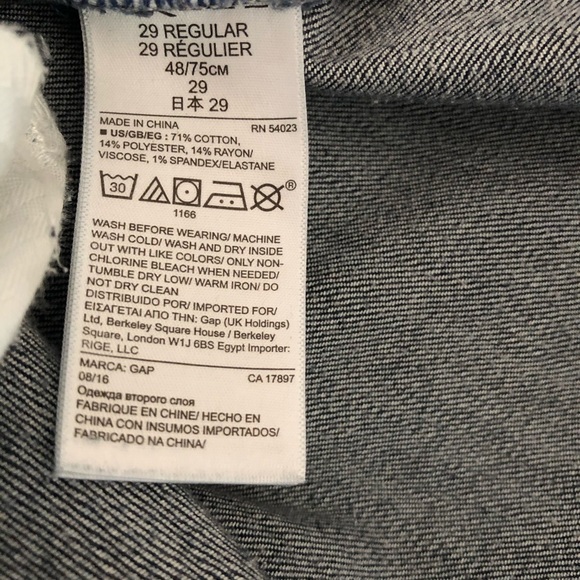 ❤️ Gap 1969 Real Straight. Size 29. - Picture 10 of 10